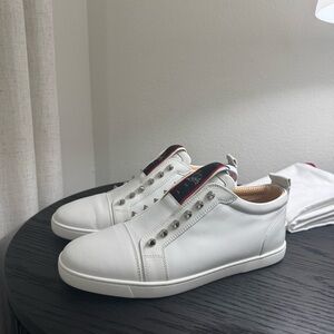 Christian Louboutin F.A.V Fique A Vontade Sneaker Leather White 42